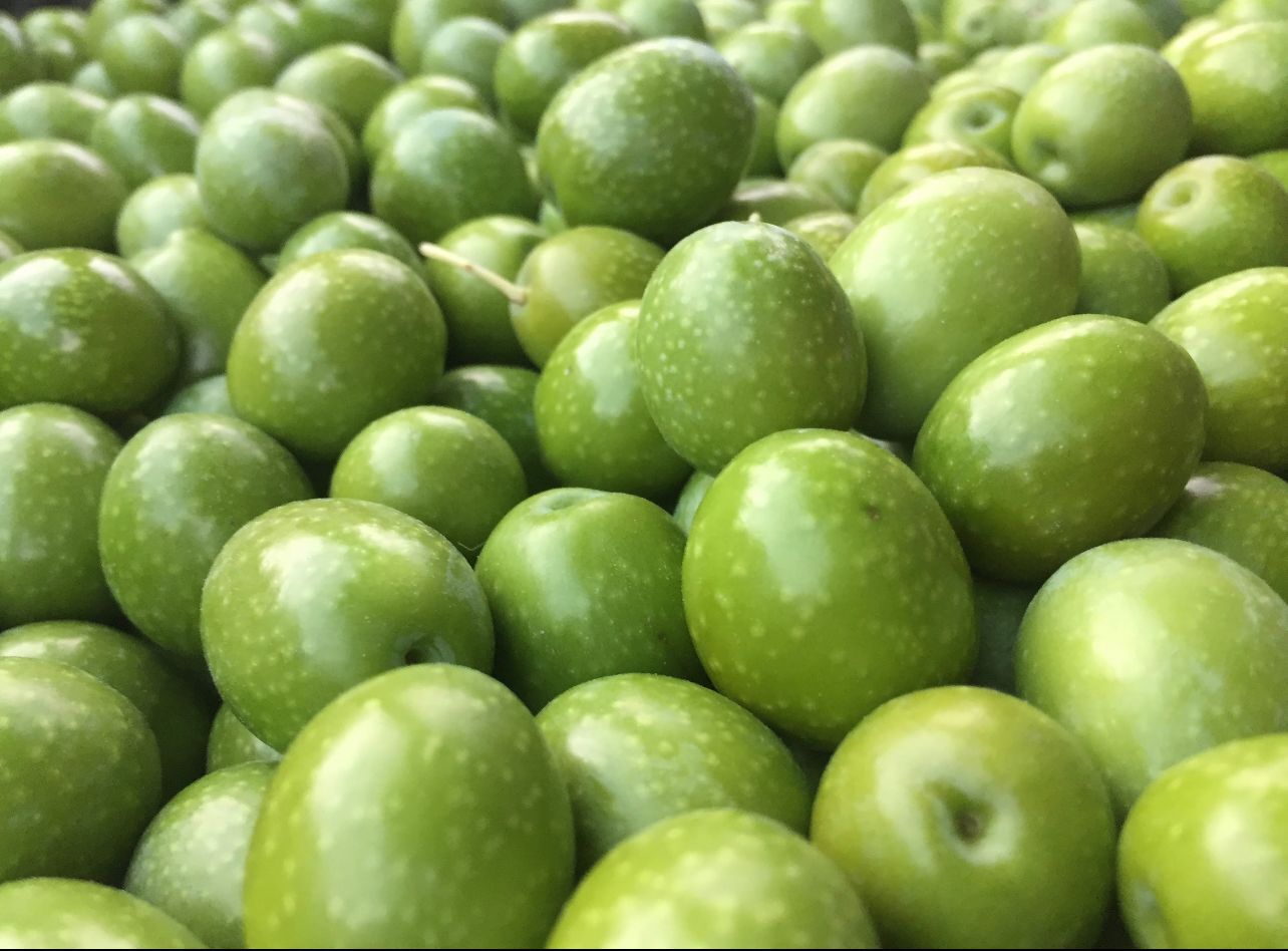 Aceitunas verdes limpias